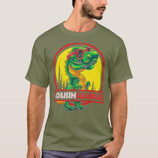 Cousinsaurus Shirt T rex Counsin Saurus Dinosaurie (Vorderseite)