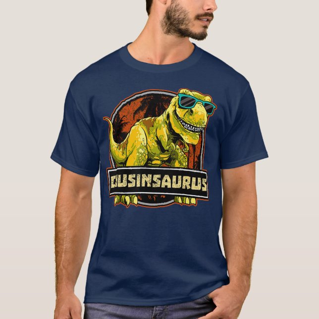 Cousinsaurus Shirt T rex Counsin Saurus Dinosaurie (Vorderseite)