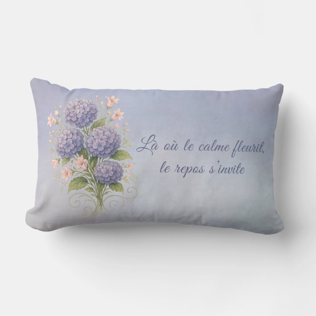 coussin botanique, là où le calme fleurit lendenkissen (Vorderseite)