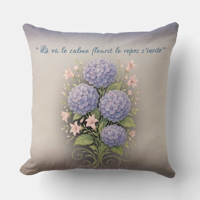 coussin carré '' là où le calme fleurit kissen (Vorderseite)