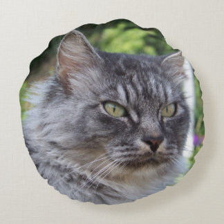 Coussin Pouss' by Chat' ventures Rundes Kissen