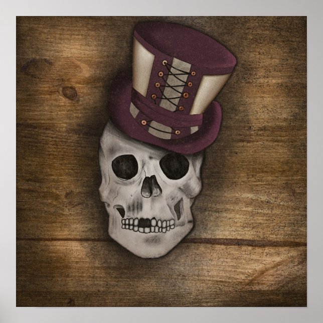 Coussin Steampunk Poster (Vorne)