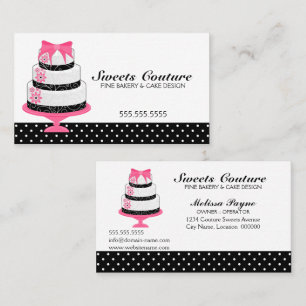 Couture backt Bäckerei-Gewohnheit zusammen Visitenkarte