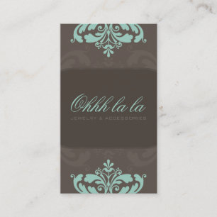 COUTURE BUSINESS CARD: Couture blüht 2AP Visitenkarte