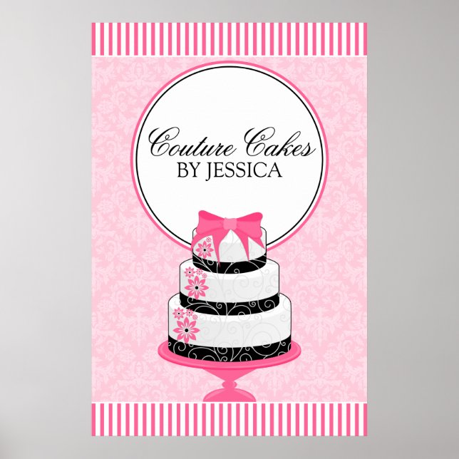 Couture Cakes Bakery Business Poster (Vorne)
