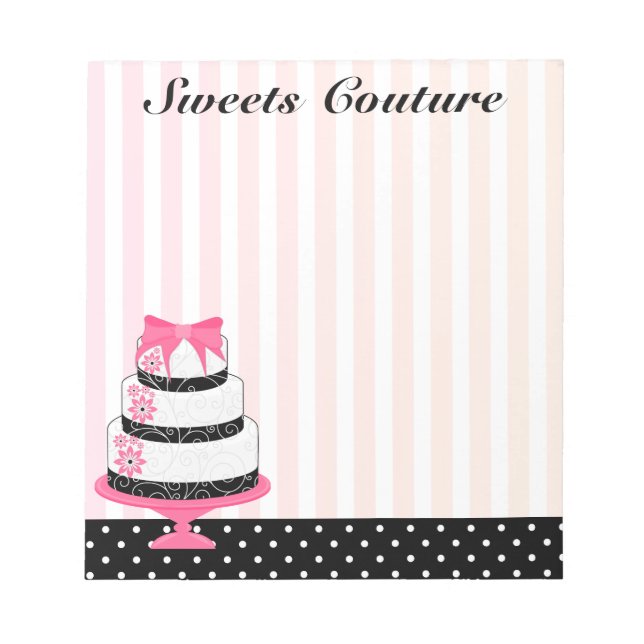 Couture Cakes Bakery Notizblock (Vorderseite)