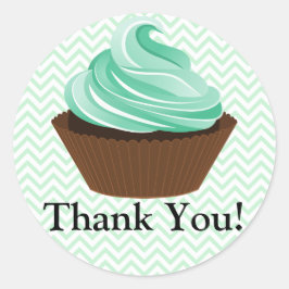 Couture Cupcake Bakery Vielen Dank Runder Aufkleber