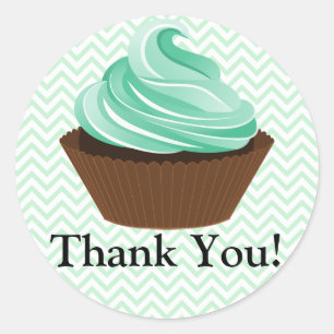 Couture Cupcake Bakery Vielen Dank Runder Aufkleber