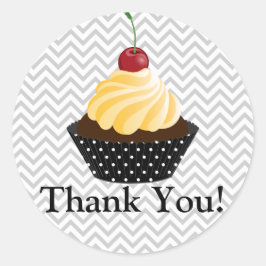 Couture Cupcake Bakery Vielen Dank Runder Aufkleber