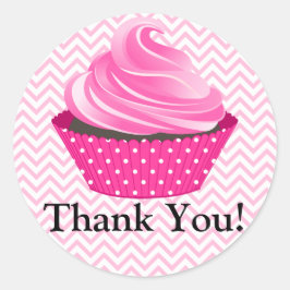 Couture Cupcake Bakery Vielen Dank Runder Aufkleber