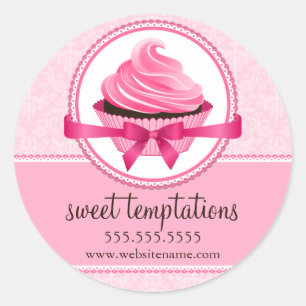 Couture Cupcake BBäckerei Box Siegel Runder Aufkleber
