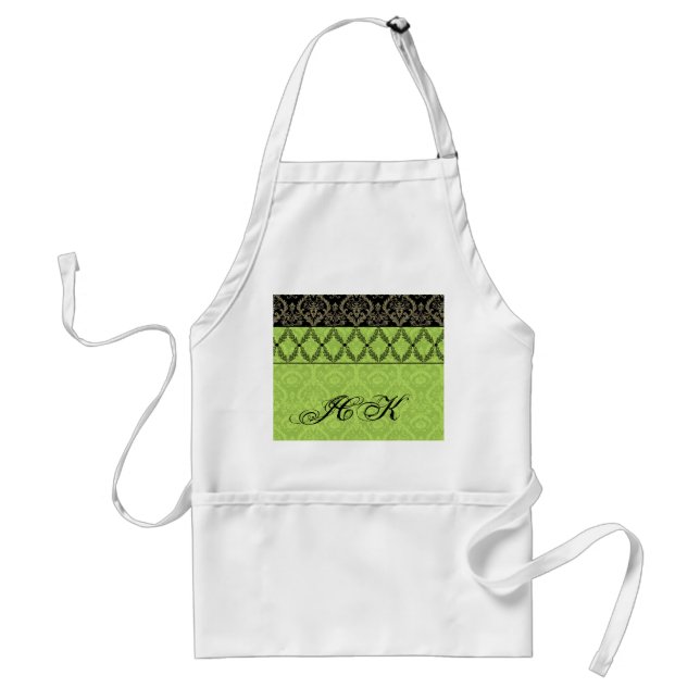Couture entwirft mit Monogramm Schürze VI (Vorne)