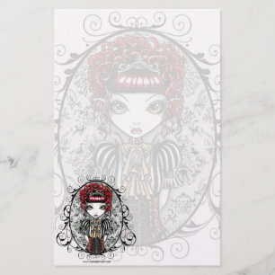 Couture-Fee-Briefpapier "Annie" gotisches Briefpapier
