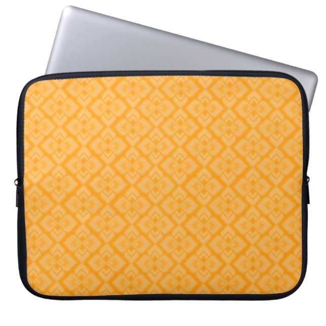 Couture inspiriert Gelb-Orange-Notebook-Gehäuse Laptopschutzhülle (Vorderseite)