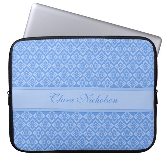 Couture inspiriert mit dem Namen blue 15 inch Lapt Laptopschutzhülle (Vorderseite)