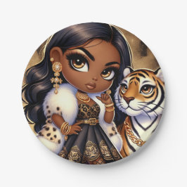 Couture Tiger Pappteller