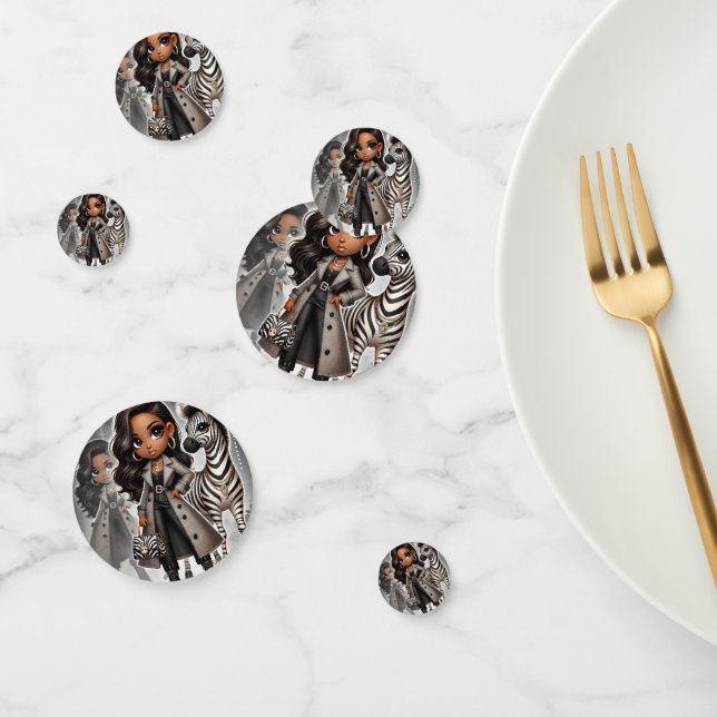 Couture Zebra Table Confetti Konfetti (Gruppe)