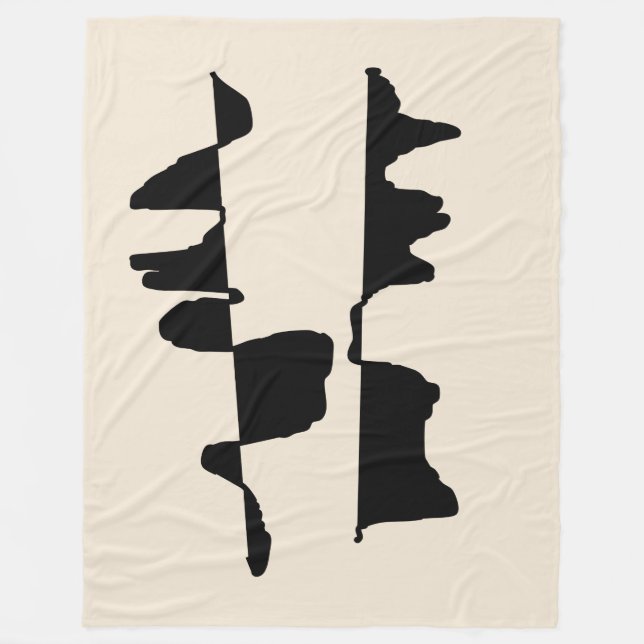 Couverture Polaire Abstrait Dual Face Fleecedecke (Vorderseite)