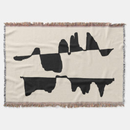 Couverture Tissée Art Abstrait Dual Face Decke