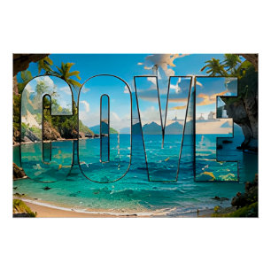 Cove Luxus-Küsten-Editorial Poster