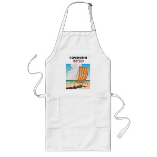 Covehithe Suffolk Strand Reiseplakat T-Shirt Lange Schürze
