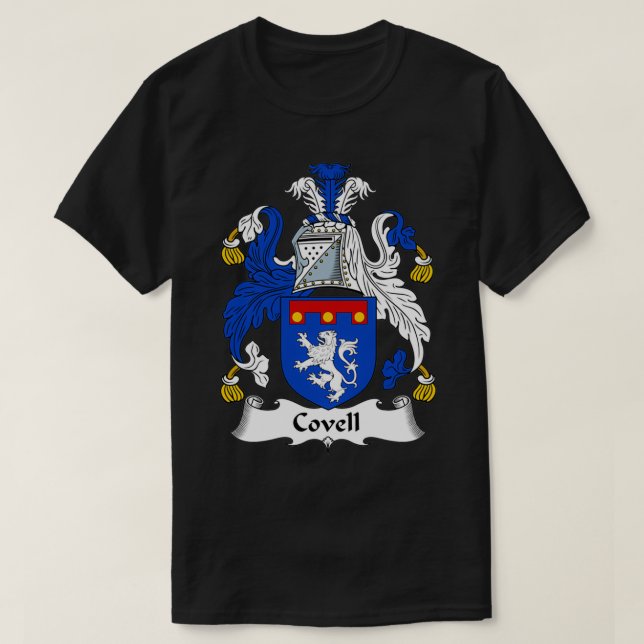Covell Coat of Arms Familienwappen T-Shirt (Design vorne)