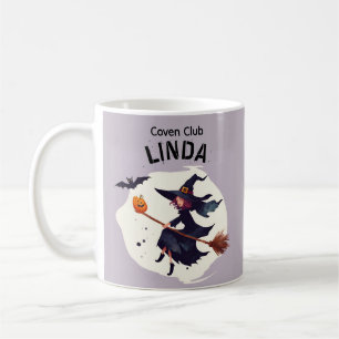Coven Club Hexe Lila Halloween Kaffeetasse