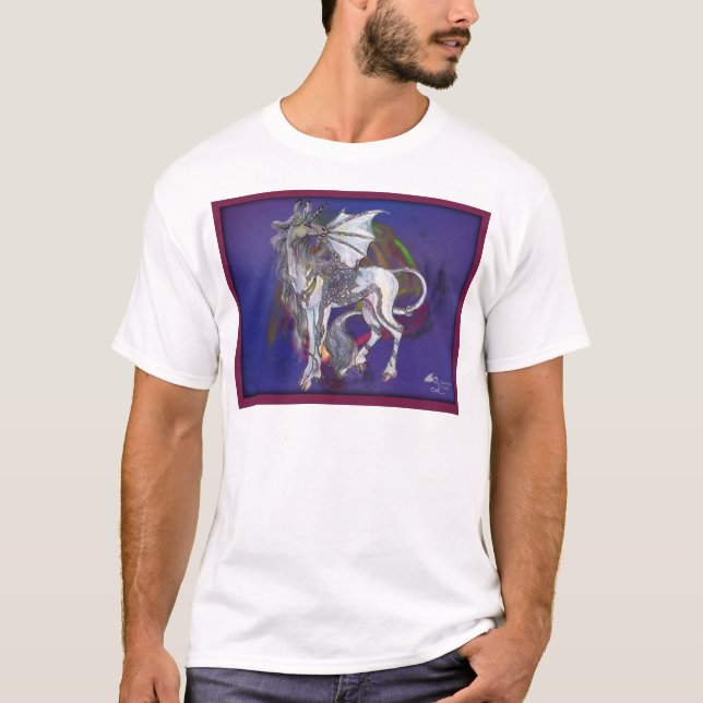 Coven-Symbol-Spiralen-Wesentlich-Einhorn Griffon T-Shirt (Vorderseite)