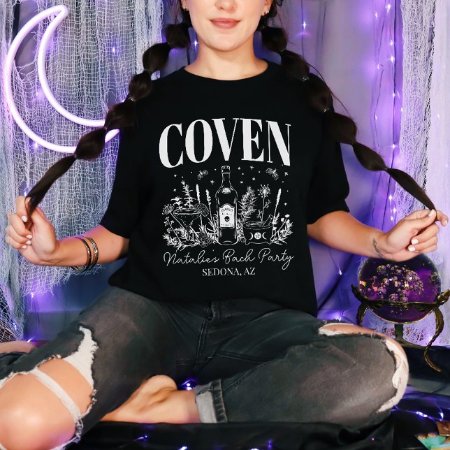 Coven Witchy Junggeselinnen-Abschied der Braut T-Shirt (Von Creator hochgeladen)