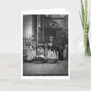 Covent Garten-Blumen-Frauen, 'vom Straßen-Leben in Karte