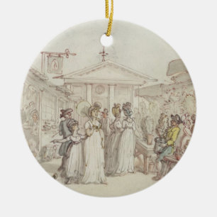 Covent Garten-Markt, c.1795-1810 (Feder, mit Keramik Ornament