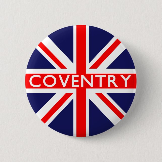 Coventry: Britische Flagge Button (Vorderseite)