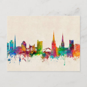 Coventry England Skyline Postkarte