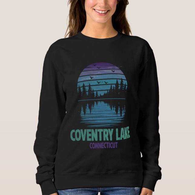 Coventry Lake Connecticut Außenbereich Vintag Sweatshirt (Vorderseite)