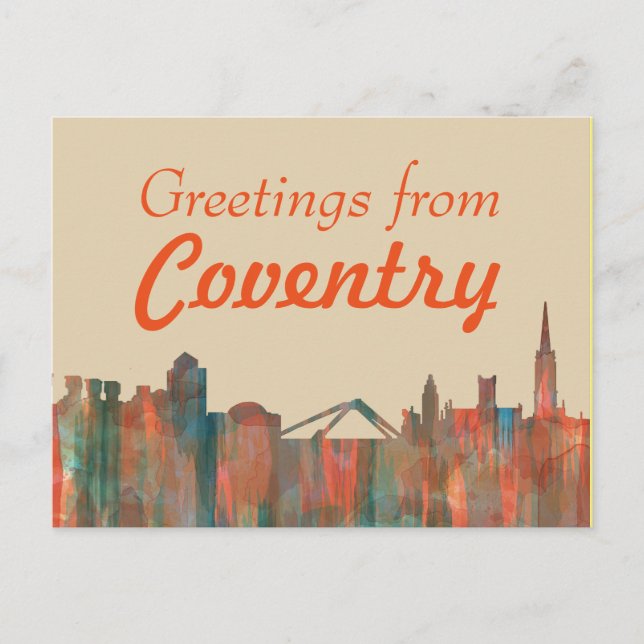COVENTRY UK SKYLINE - Postkarten (Vorderseite)