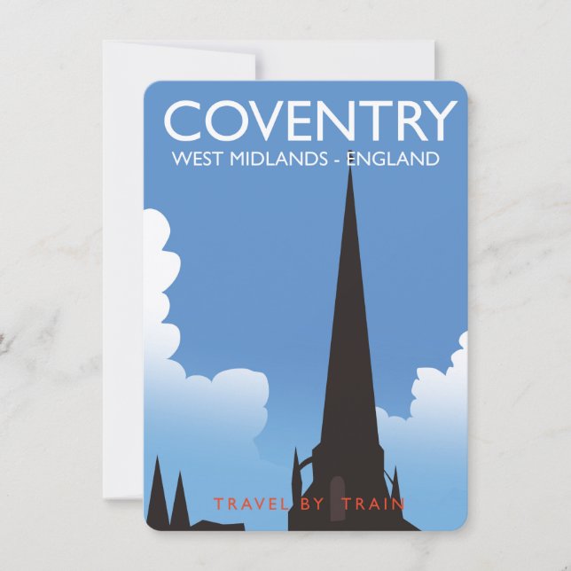 Coventry West Midlands England Travel Poster (Vorderseite)