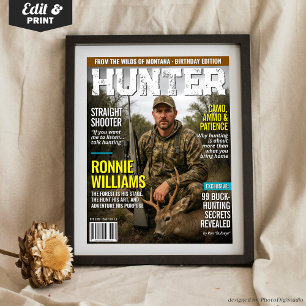 Cover des Custom HUNTER Magazine, Personalisiert J Poster