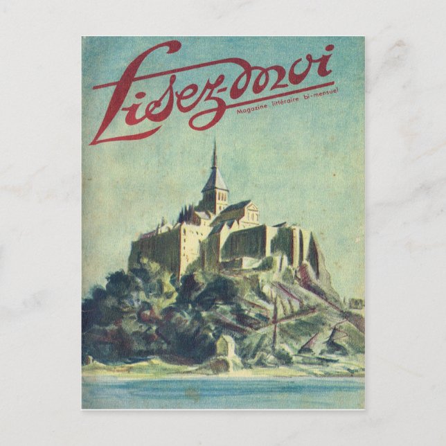 Cover, Lisez-Moi, Berg St. Michel Postkarte (Vorderseite)