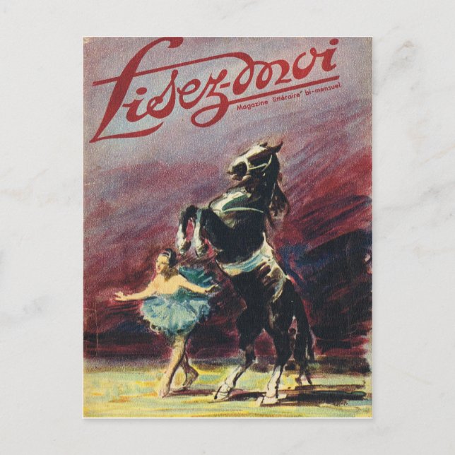 Cover, Lisez-Moi, Circus Performance Postkarte (Vorderseite)