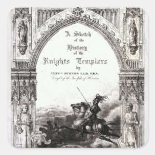 Cover of 'A Sketch of History the Knights Quadratischer Aufkleber