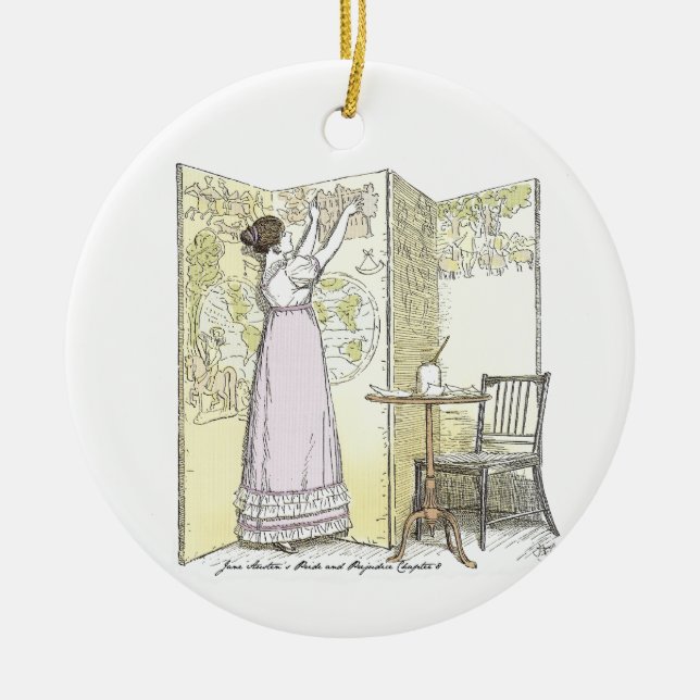 Cover Screens Jane Austen Pride und Prejudice Keramik Ornament (Vorne)