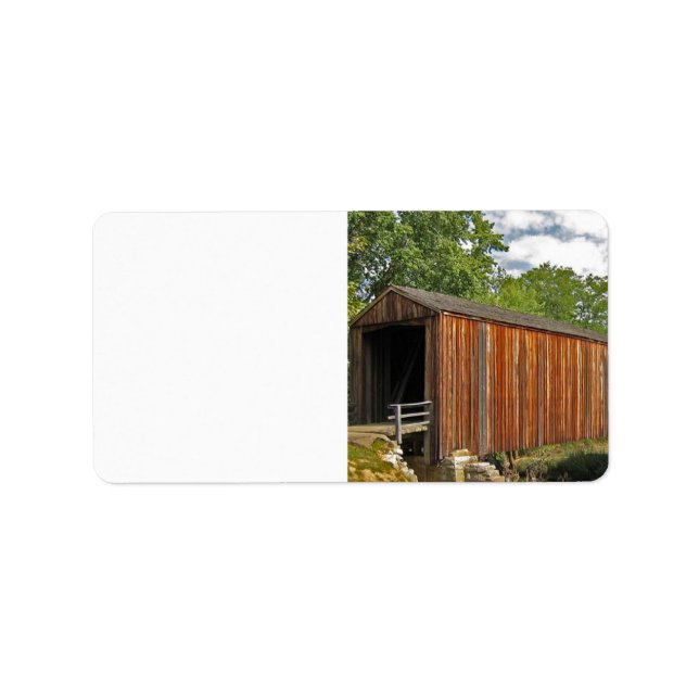 Covered Bridge Adressaufkleber (Vorne)