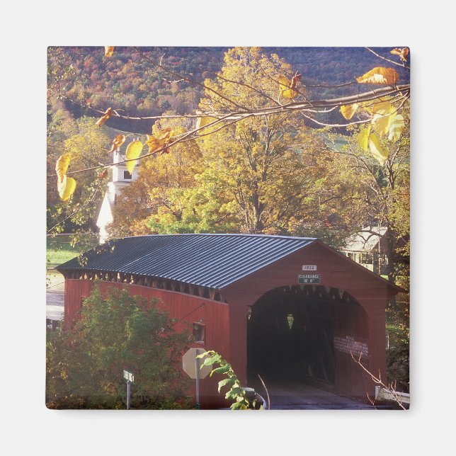 Covered Bridge auf Common West Arlington Vermont Magnet (Vorne)