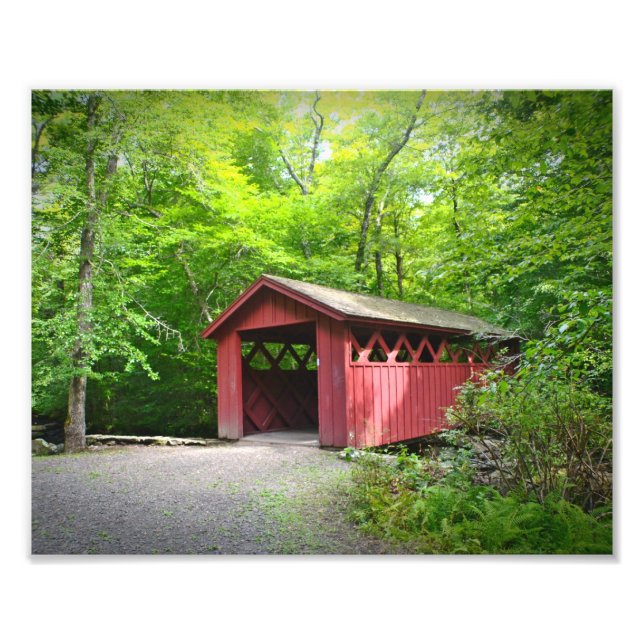 Covered Bridge Foto Print (Vorne)