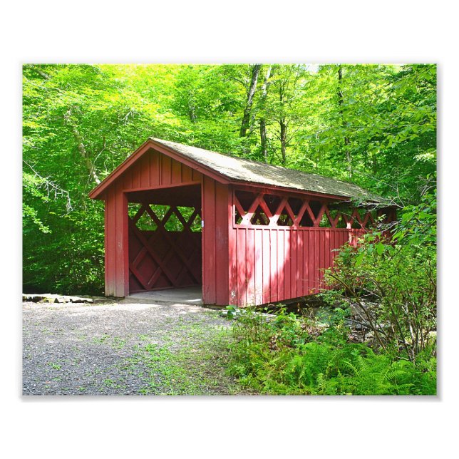 Covered Bridge Foto Print (Vorne)