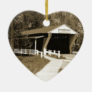 Covered Bridge Keramikornament