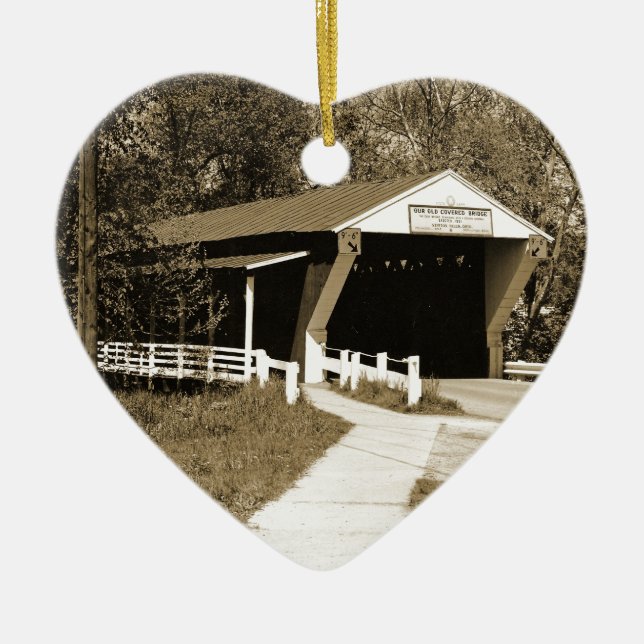 Covered Bridge Keramikornament (Vorne)