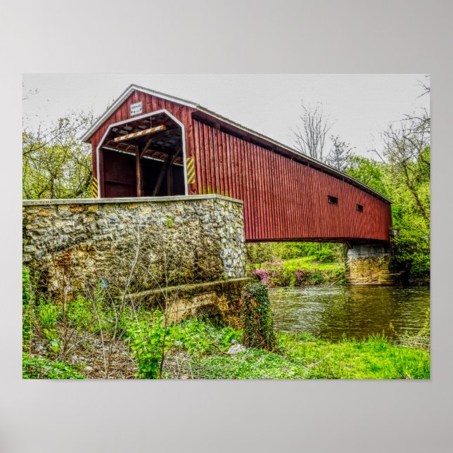 Covered Bridge — Kunstdruck _ Lancaster Pa Poster (Vorne)