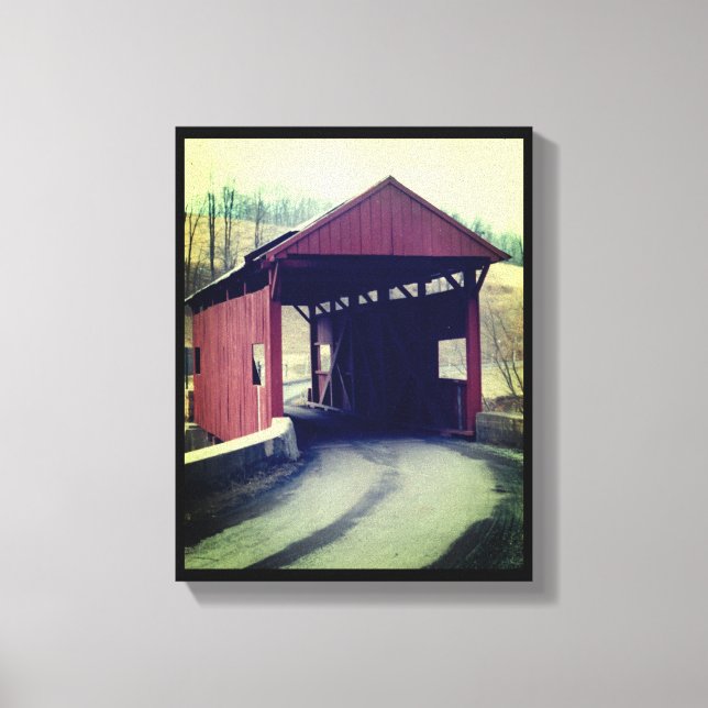 Covered Bridge Leinwanddruck (Vorderseite)