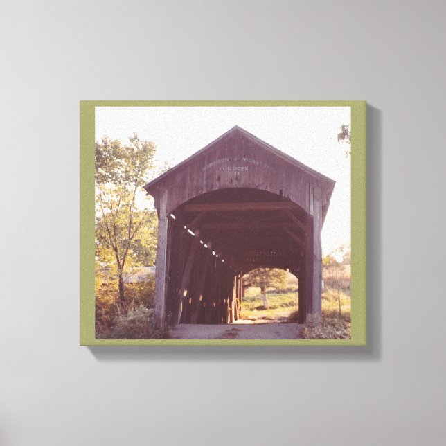 Covered Bridge Leinwanddruck (Vorderseite)
